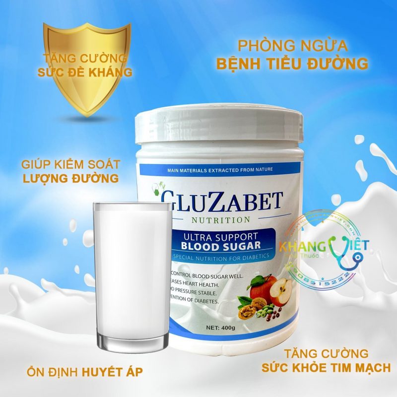Sữa Tiểu Đường GLUZABET - Dinh Dưỡng Chuyên Biệt Cho Người Tiểu Đường