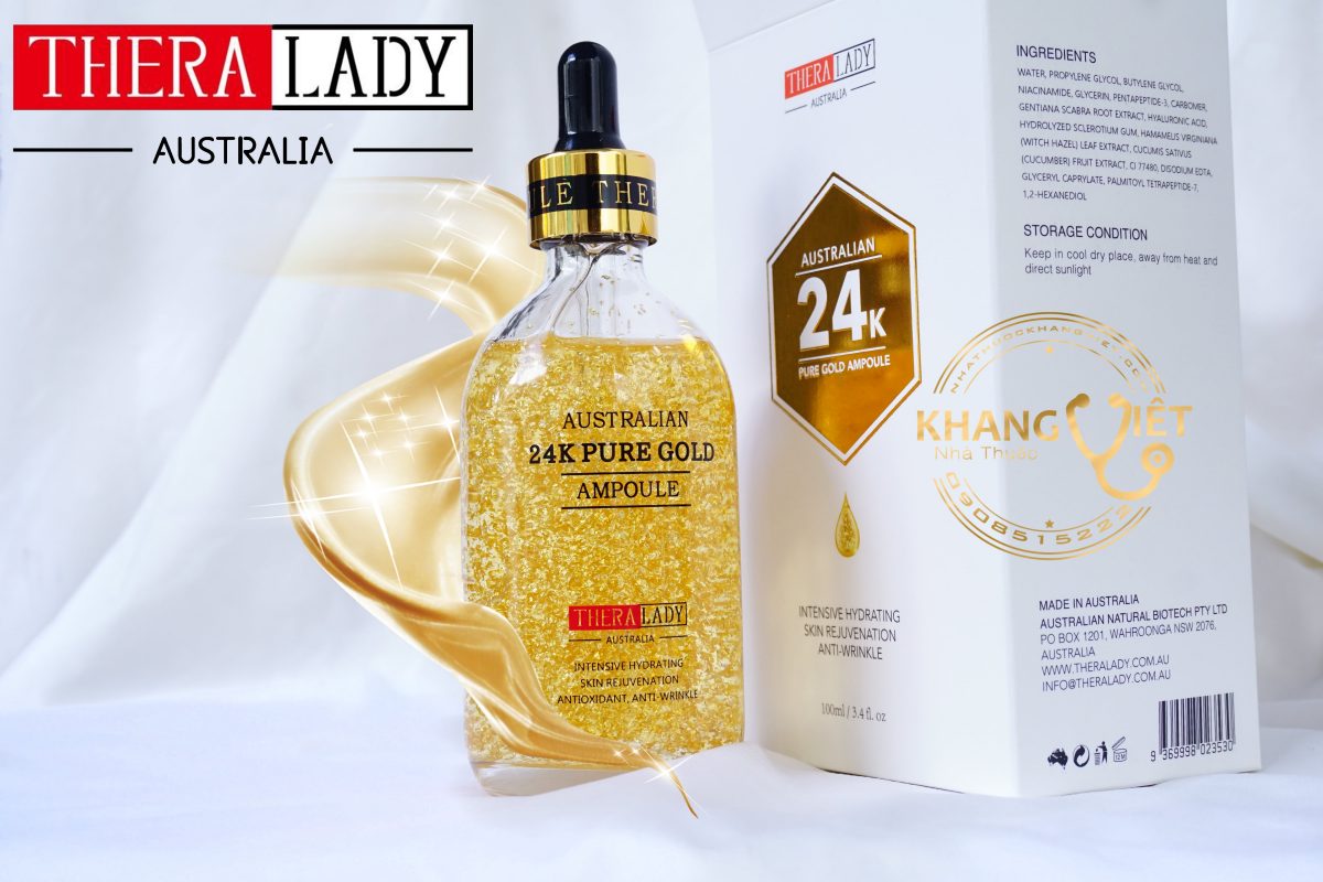 Serum Tinh Chất Vàng 24k Pure Gold Ampoule 100ml của Úc - Ngăn lão hóa dưỡng trắng da