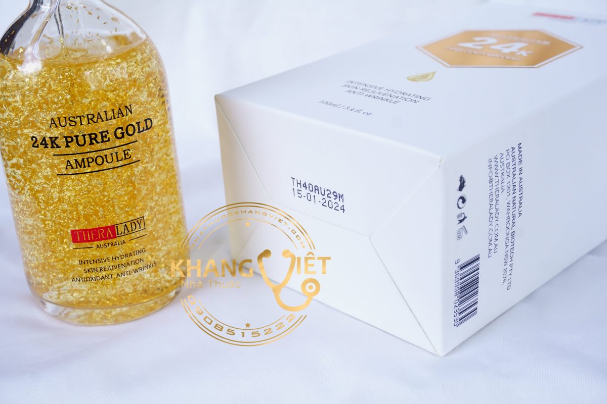 Serum Tinh Chất Vàng 24k Pure Gold Ampoule 100ml của Úc - Ngăn lão hóa dưỡng trắng da