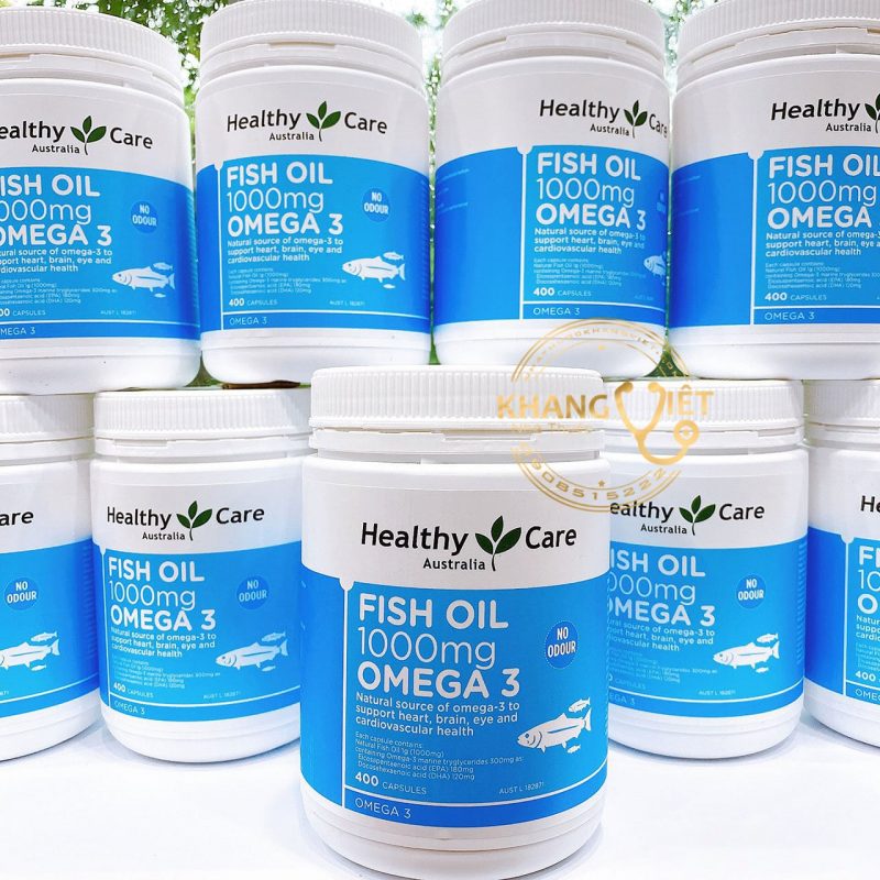 Dầu Cá Omega 3 Tự Nhiên - Fish Oil Healthy Care Omega 3 1000mg