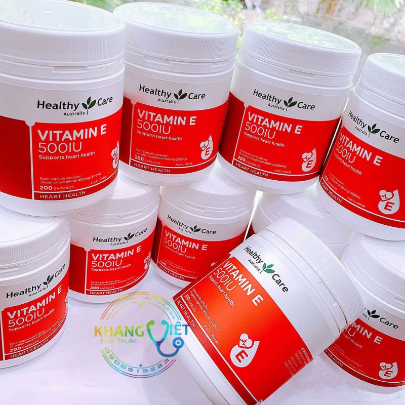 Vitamin E 500IU Healthy Care - Viên Uống Bổ Sung Vitamin E