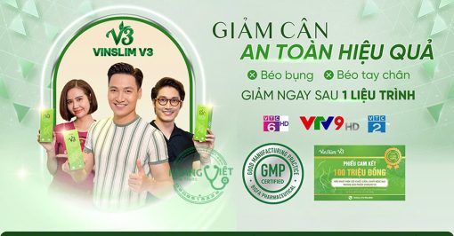 Viên sủi giảm cân Vinslim v3 chính hãng – Giảm mỡ bụng theo công nghệ Phytosom