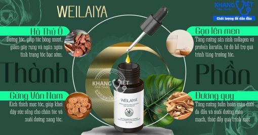 Serum mọc Tóc Weilaiya Ginger Hair Root – Mọc Tóc Dày, Chắc Khỏe!