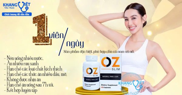 Viên uống giảm cân Oz Slim 40 viên chính hãng của Mỹ