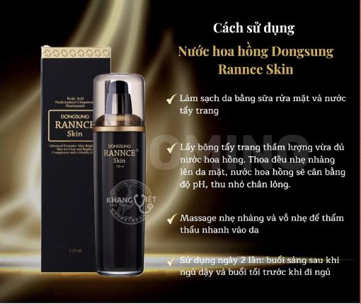 Cách Sử Dụng Nước Hoa Hồng Dongsung