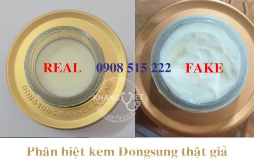 Kem Trị Nám Dongsung Thật Giả (2)