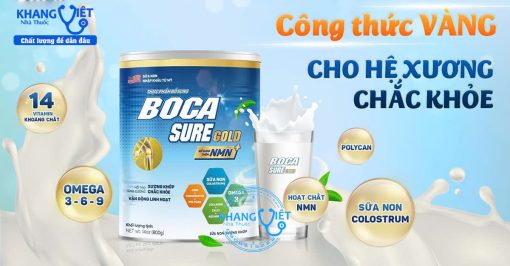 Sữa non xương khớp Boca Sure Gold chính hãng – Sản phẩm hỗ trợ xương khớp được tin dùng