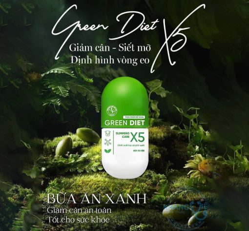 Mua Thảo Mộc Giảm Cân Green Diet Slimming Care X5 Chính