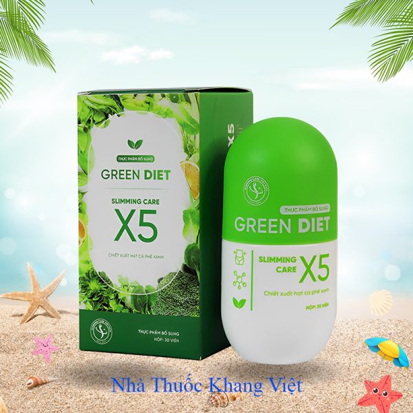 Thảo Mộc Giảm Cân Green Diet Slimming Care X5