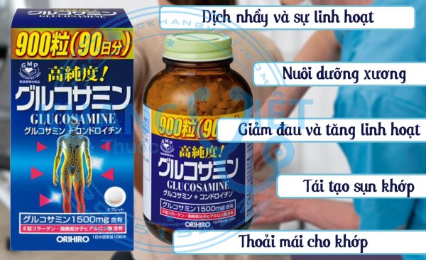 Công Dụng Và Lợi ích Của Viên Uống Glucosamine Orihiro Bổ Xương Khớp 900 Viên