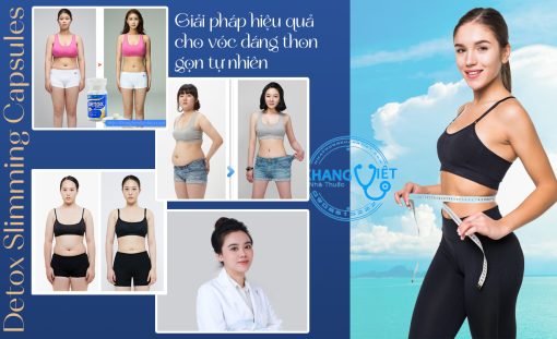 Viên giảm cân Detox Slimming Capsules 2 lọ 42 viên – Cho vóc dáng thon gọn tự nhiên