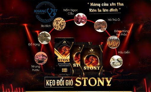 Kẹo đổi gió Stony chính hãng tăng cường sinh lý