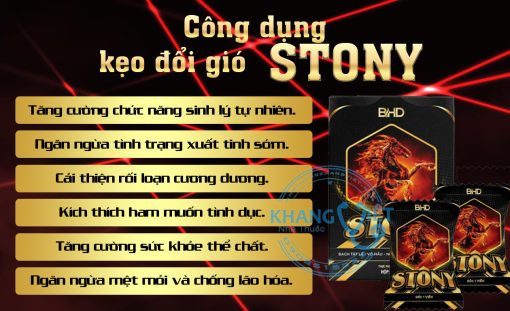 Kẹo đổi gió Stony chính hãng tăng cường sinh lý