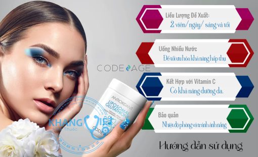 Viên uống trắng da Antioxidant Codeage Liposomal Glutathione