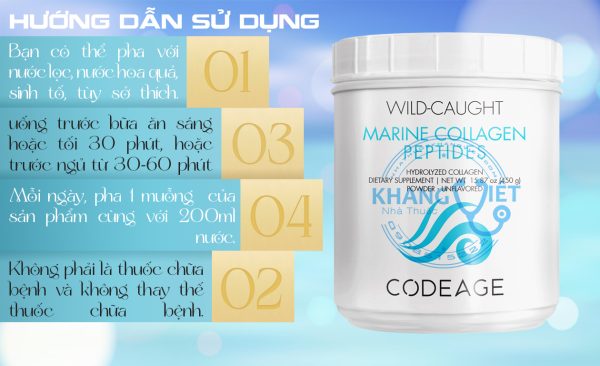 Huong dan su dung Collagen Bot Wild Caught Marine Collagen Peptides