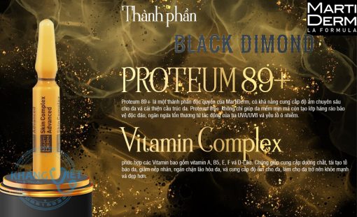 Tinh Chất Chống Oxy Hoá Trẻ Hóa Da MartiDerm Black Diamond Skin Complex Advanced Chính Hãng