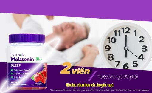 Kẹo ngủ ngon Natrol Gummies Melatonin 10mg của Mỹ có tốt không?