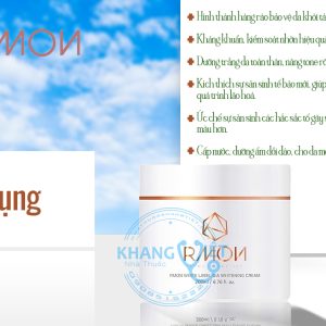 Cong Dung cua Kem Duong Trang Da Body Rmon White Label Dia Whitening Cream 200ml