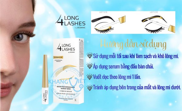 Huong Dan Su Dung 4LONG LASHES Serum
