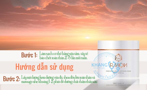 Huong Dan Su Dung Kem Duong Trang Da Body Rmon White Label Dia Whitening Cream 200ml