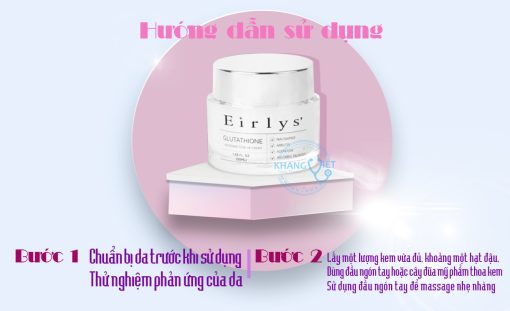 Kem trị nám trắng da Glutathione Niacinamide Eirlys Hàn Quốc chính hãng