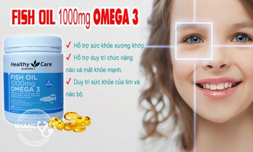 Omega 3 healthy care fish oil 1000mg có tốt không, giá bao nhiêu, mua ở đâu chính hãng