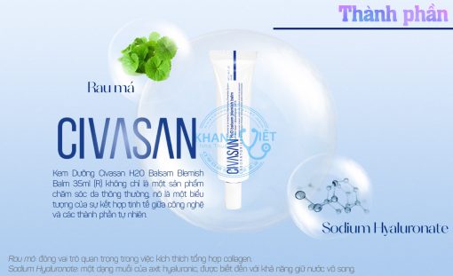 Kem dưỡng phục hồi da Civasan H2O Balsam Blemish Balm 35ml (R) chính hãng