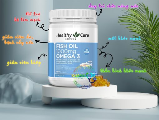 Omega 3 healthy care fish oil 1000mg có tốt không, giá bao nhiêu, mua ở đâu chính hãng