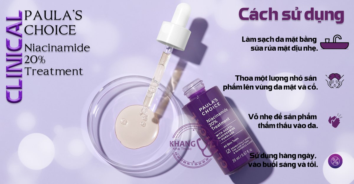 Cach su dung PaulaS Choice Clinical Niacinamide 20 Treatment