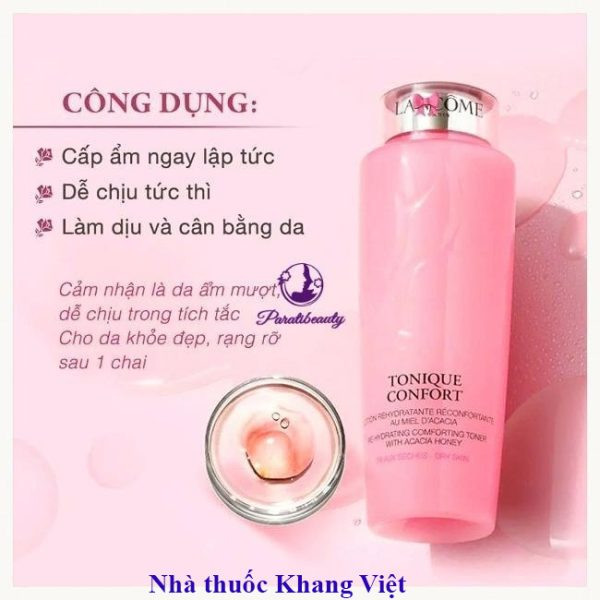 Cong dung cua Nuoc hoa hong Lancome Tonique Confort Phap 125ml