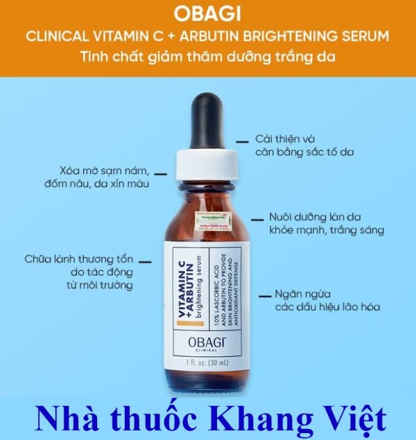 Cong dung cua Obagi Vitamin C Arbutin Brightening Serum
