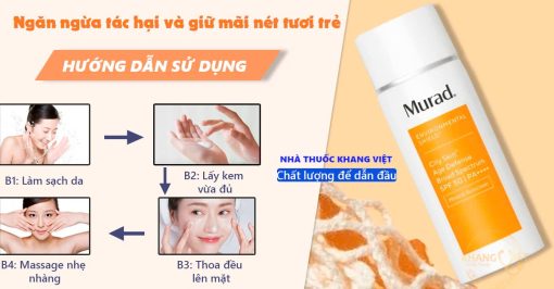 Kem chống nắng Murad City Skin Age Defense Broad Spectrum SPF 50 PA+++