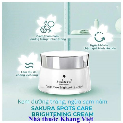 Kem Dưỡng Trắng Da Sakura Spots Care Brightening Cream – Bí Quyết Làn Da Trắng Sáng