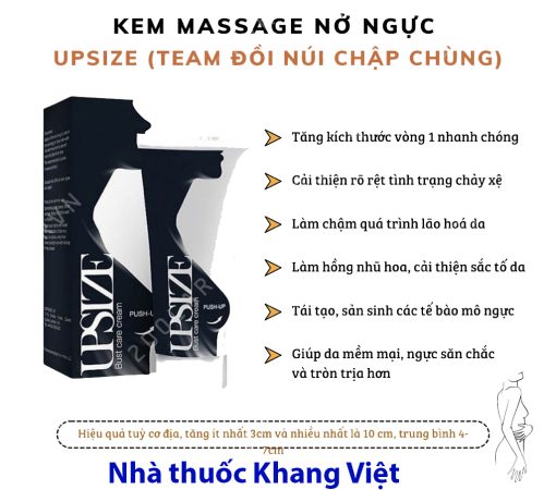 Kem Nở Ngực Upsize Chính Hãng –  Giải pháp hoàn hảo cho vòng 1 căng đầy và quyến rũ