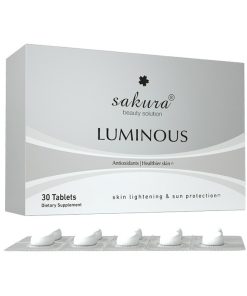 Viên uống trắng da cà chua trắng Sakura Luminous