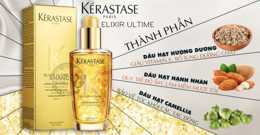 Dầu dưỡng tóc Kérastase Elixir Ultime chính hãng – Bí quyết cho mái tóc ống ả