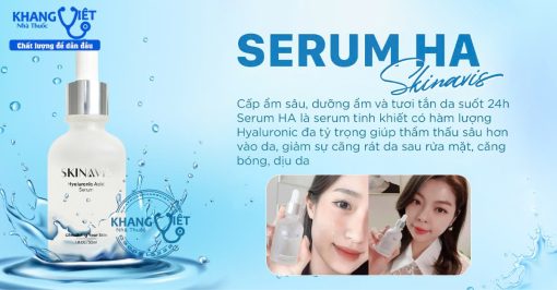 Serum Skinavis Hyaluronic Acid B5 & Niacinamide giải pháp dưỡng ẩm và phục hồi da toàn diện