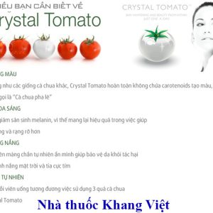 Tac dung cua vien trang da ca chua trang Crystal Tomato