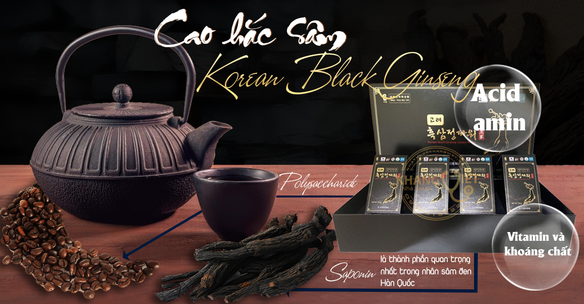 Thanh phan cao hac sam Korean Black Ginseng 1