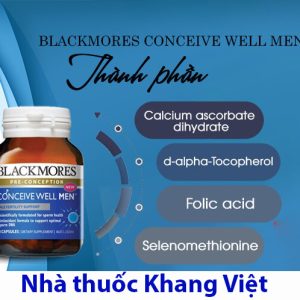 Thanh phan chinh trong Vien Uong Blackmores Conceive Well Men