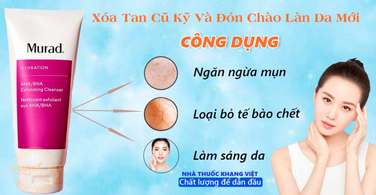 cong dung sua rua mat tay da chet Murad AHABHA Exfoliating Cleanse