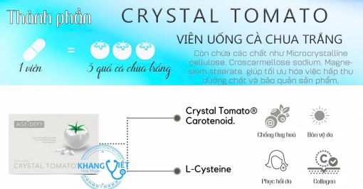 Review Viên Uống Cà Chua Trắng Crystal Tomato – Bí Quyết Dưỡng Trắng Da Từ Sâu Bên Trong