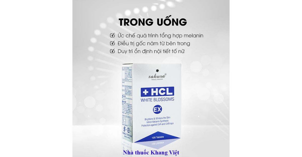 viên uống sakura hcl white