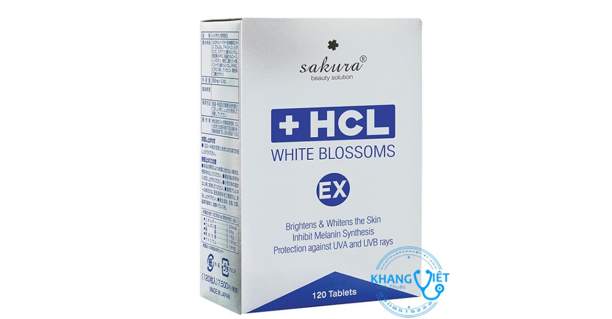 viên uống sakura hcl white