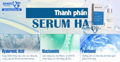 Serum Skinavis Hyaluronic Acid B5 & Niacinamide giải pháp dưỡng ẩm và phục hồi da toàn diện