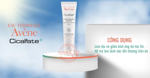 Kem Cicalfate+ Avene 40ml giúp phục hồi da lành sẹo chống khuẩn hiệu quả