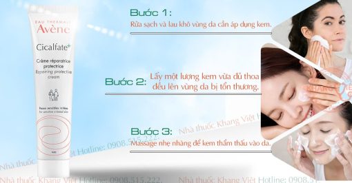 Kem Cicalfate+ Avene 40ml giúp phục hồi da lành sẹo chống khuẩn hiệu quả