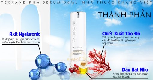 Teoxane RHA Serum 30ml chính hãng giúp dưỡng ẩm và trẻ hóa làn da