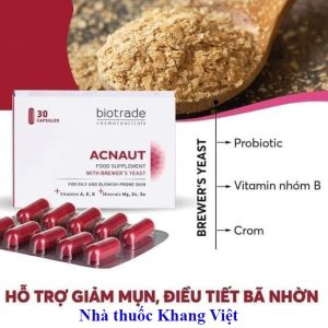 Thanh phan chinh trong vien uong cho da mun Biotrade Acnaut Food Supplement