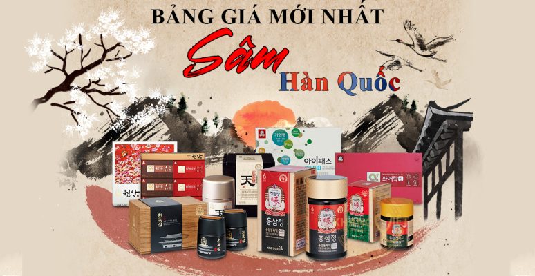 Bang Gia Sam Han Quoc Moi Nhat 2024 Cap Nhat Lien Tuc